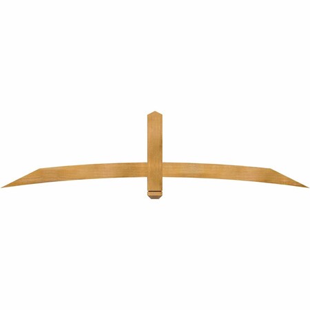 Ekena Millwork Bellingham Rough Sawn Timber Gable Bracket, Western Red Cedar, 84"W x 21"H x 2"D x 4"F, 6/12 Pitch GBW084X21X0204BEL00RWR